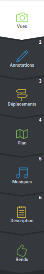 Etapes de réalisation d'une visite virtuelle